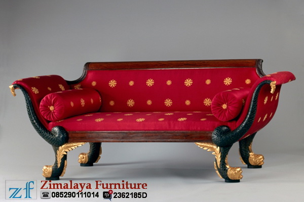 Sofa Ukir Merah