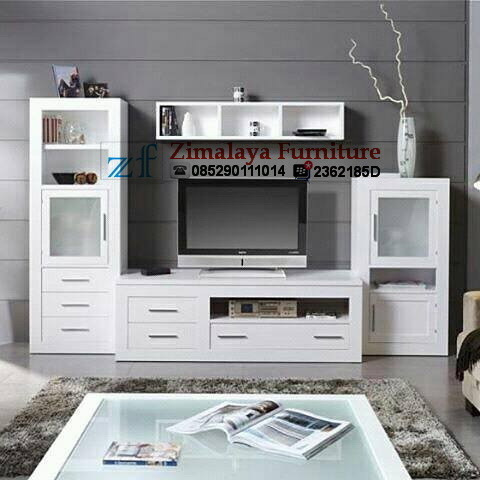 Bufet TV Minimalis Warna Putih