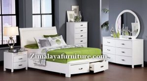 Set Tempat Tidur Minimalis Putih