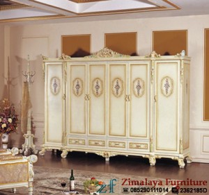 Lemari pakaian Ukir 6 Pintu