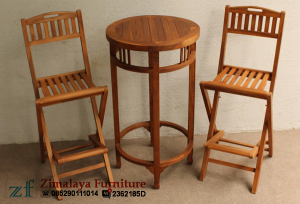 Set Kursi Bar Jati