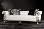 Sofa Mewah Putih Silver