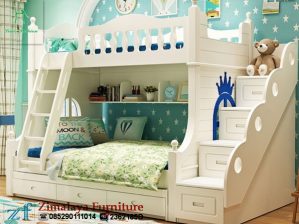 Tempat Tidur Susun Warna Putih