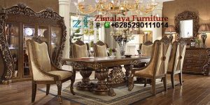 Kursi Makan Ukir Klasik Mewah