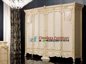 Lemari Pakaian Ukir 6 Pintu