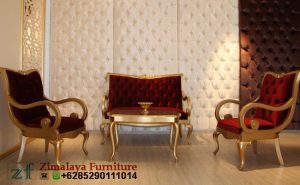Sofa Tamu Model Elegan Emas