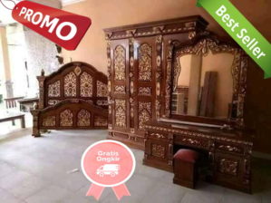 Kamar Tidur Set Kayu Jati Model Ukir Gebyok